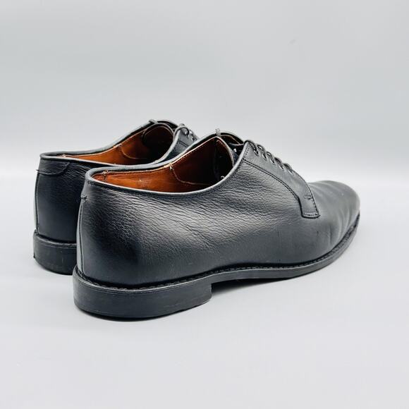 Allen Edmonds Shoes Men 12 Black Leather San Marco Plain Toe Derby Oxford Dress main image 11